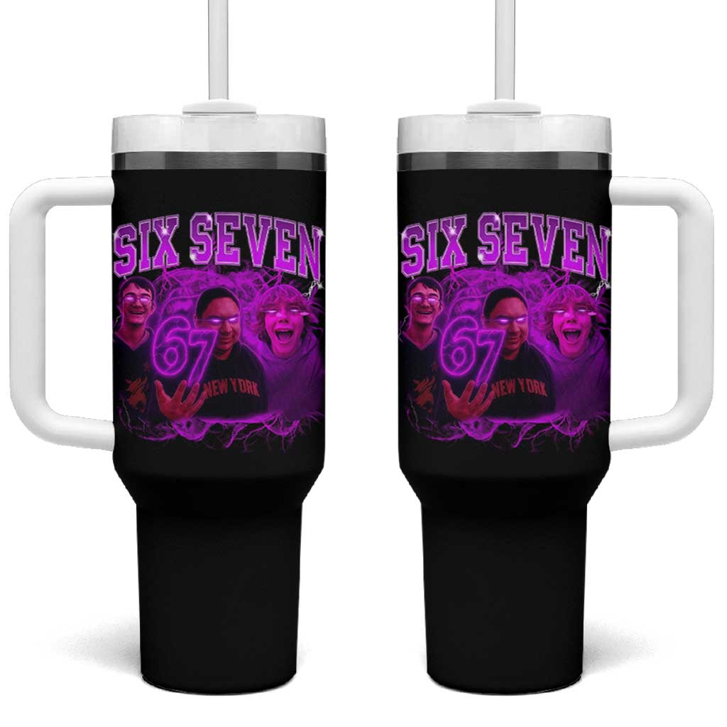 Funny Six Seven 6 7 Meme Tumbler With Handle The Mason 67 Kid  Bootleg Gen Alpha Slang - Wonder Print Shop