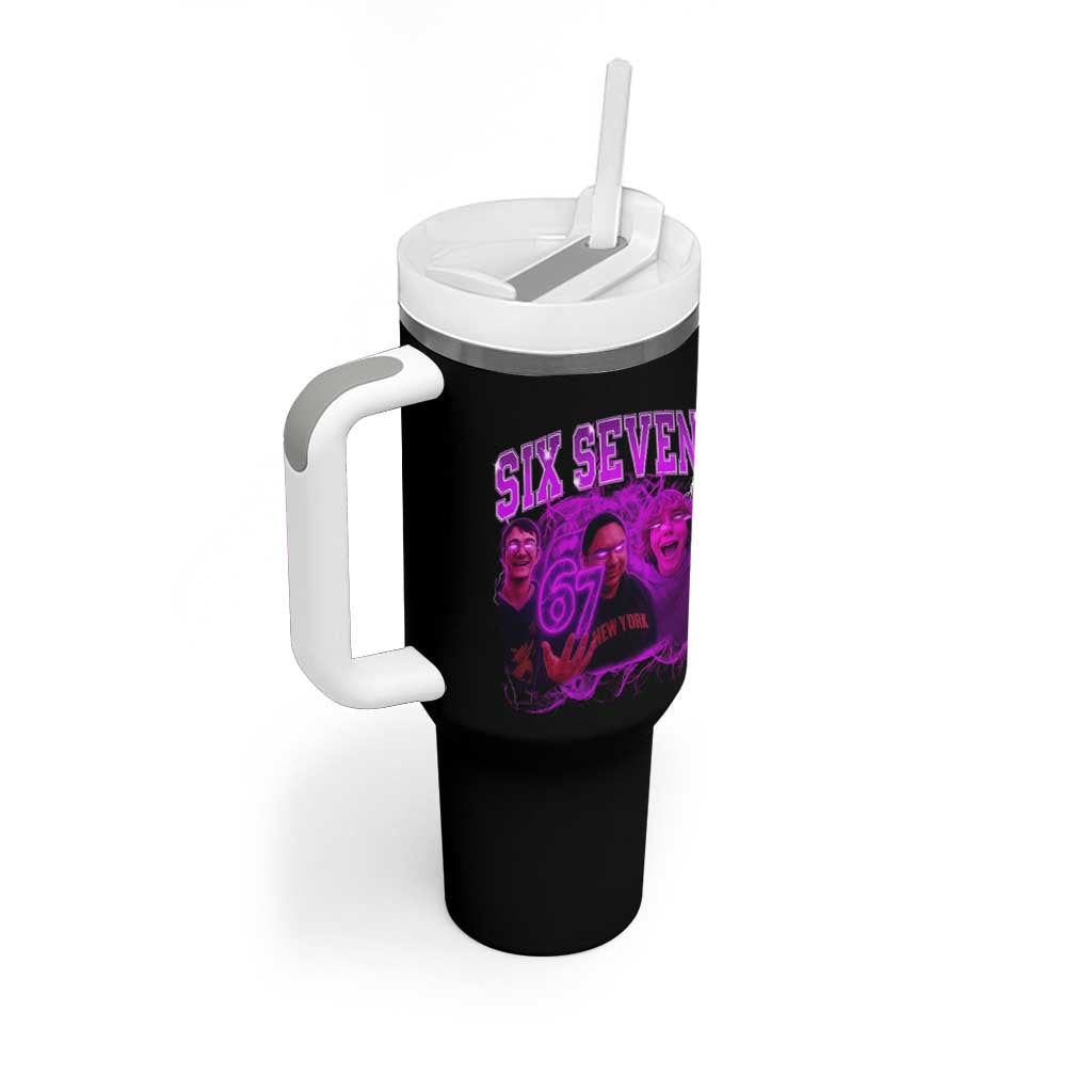 Funny Six Seven 6 7 Meme Tumbler With Handle The Mason 67 Kid  Bootleg Gen Alpha Slang - Wonder Print Shop
