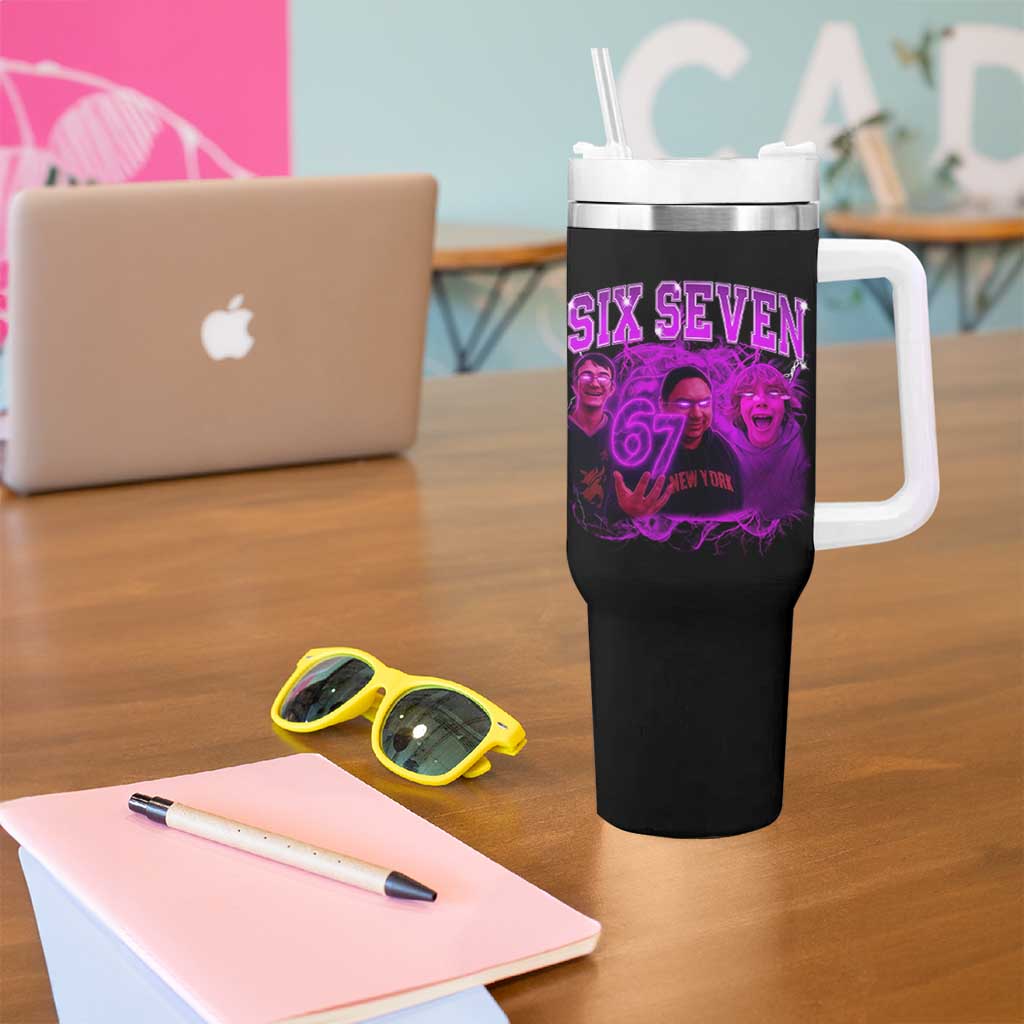 Funny Six Seven 6 7 Meme Tumbler With Handle The Mason 67 Kid  Bootleg Gen Alpha Slang - Wonder Print Shop