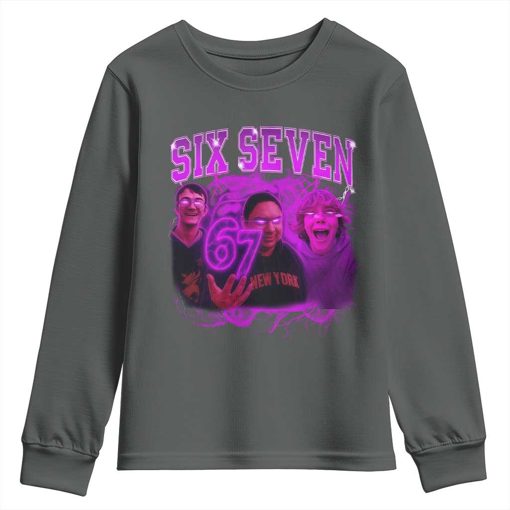 Funny Six Seven 6 7 Meme Youth Sweatshirt The Mason 67 Kid  Bootleg Gen Alpha Slang - Wonder Print Shop