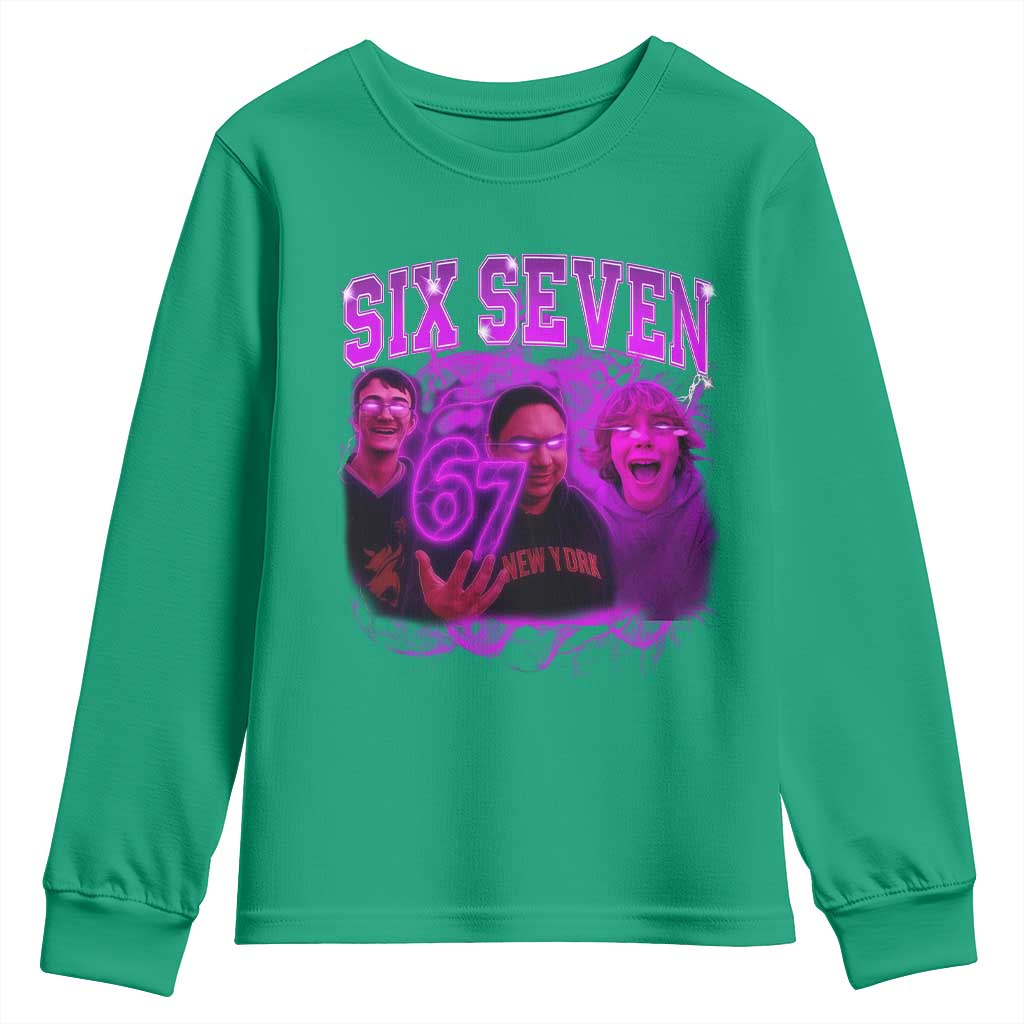 Funny Six Seven 6 7 Meme Youth Sweatshirt The Mason 67 Kid  Bootleg Gen Alpha Slang - Wonder Print Shop