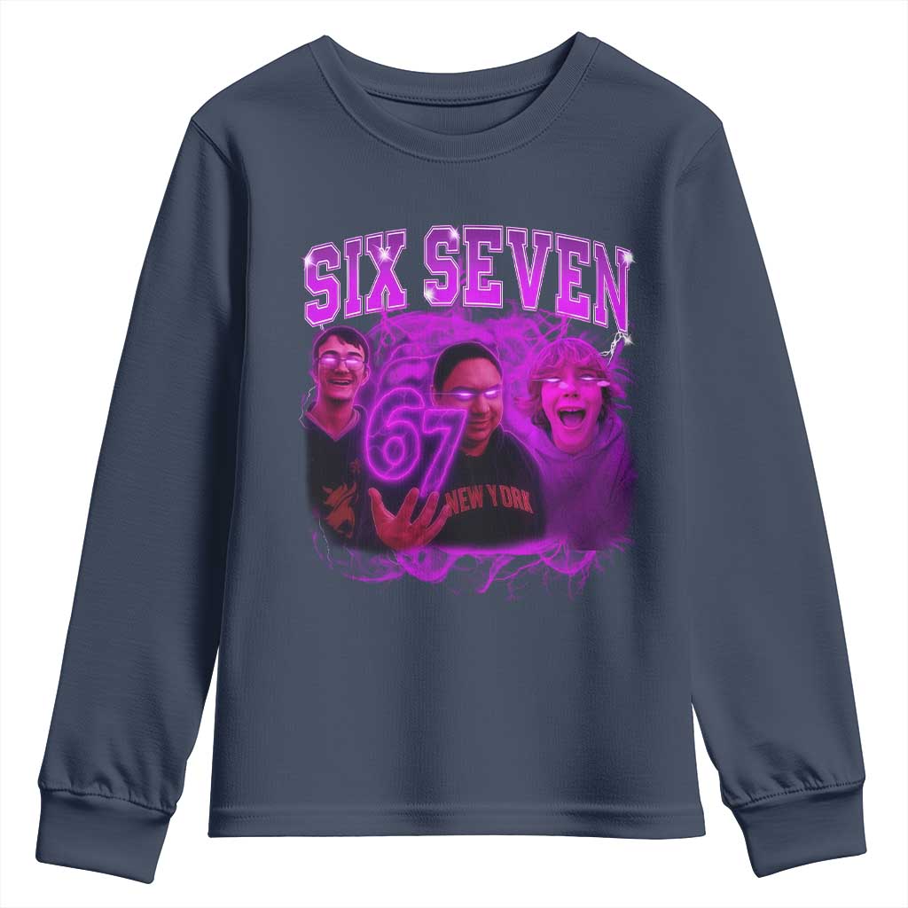 Funny Six Seven 6 7 Meme Youth Sweatshirt The Mason 67 Kid  Bootleg Gen Alpha Slang - Wonder Print Shop