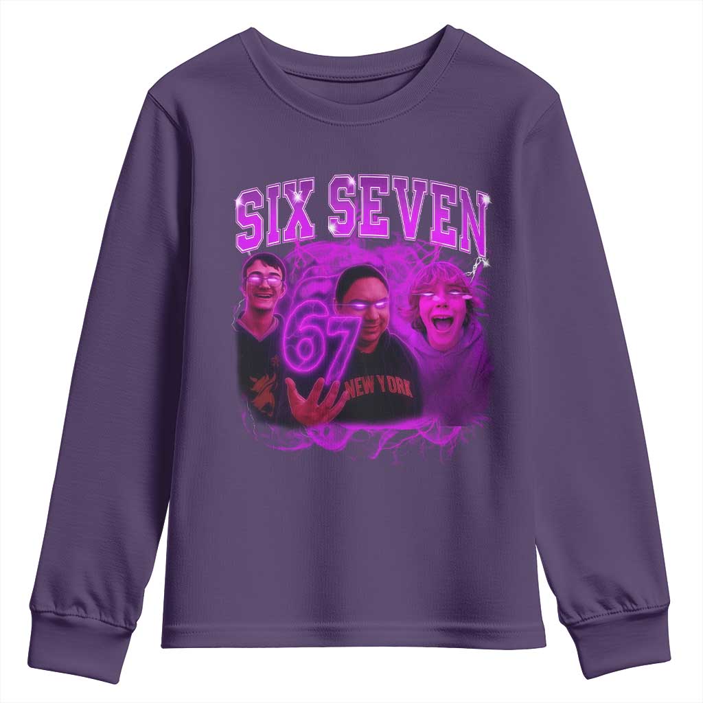 Funny Six Seven 6 7 Meme Youth Sweatshirt The Mason 67 Kid  Bootleg Gen Alpha Slang - Wonder Print Shop