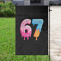 67 Ice Cream Drip Meme Garden Flag Funny Six Seven Gen Alpha Slang - Wonder Print Shop
