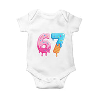 67 Ice Cream Drip Meme Baby Onesie Funny Six Seven Gen Alpha Slang - Wonder Print Shop