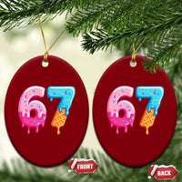 67 Ice Cream Drip Meme Ceramic Ornament Funny Six Seven Gen Alpha Slang - Wonder Print Shop
