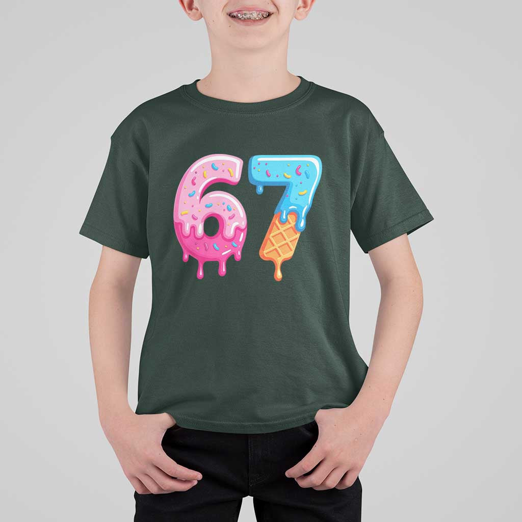67 Ice Cream Drip Meme T Shirt For Kid Funny Six Seven Gen Alpha Slang - Wonder Print Shop