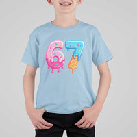67 Ice Cream Drip Meme T Shirt For Kid Funny Six Seven Gen Alpha Slang - Wonder Print Shop