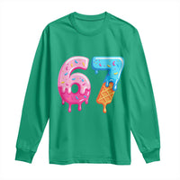67 Ice Cream Drip Meme Long Sleeve Shirt Funny Six Seven Gen Alpha Slang - Wonder Print Shop