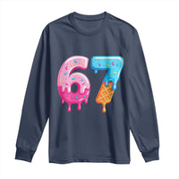 67 Ice Cream Drip Meme Long Sleeve Shirt Funny Six Seven Gen Alpha Slang - Wonder Print Shop