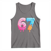 67 Ice Cream Drip Meme Tank Top Funny Six Seven Gen Alpha Slang - Wonder Print Shop