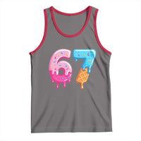 67 Ice Cream Drip Meme Tank Top Funny Six Seven Gen Alpha Slang - Wonder Print Shop