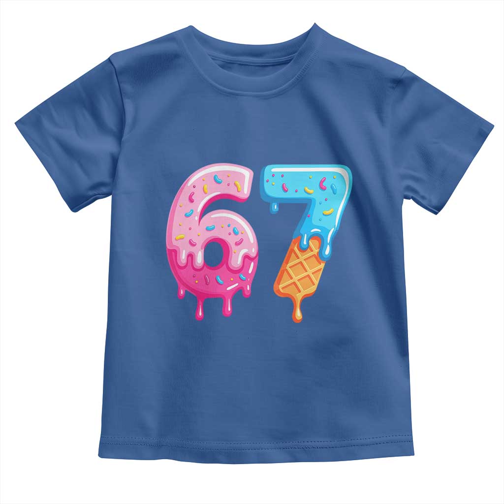 67 Ice Cream Drip Meme Toddler T Shirt Funny Six Seven Gen Alpha Slang - Wonder Print Shop