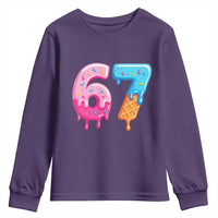 67 Ice Cream Drip Meme Youth Sweatshirt Funny Six Seven Gen Alpha Slang - Wonder Print Shop