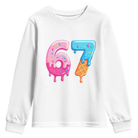 67 Ice Cream Drip Meme Youth Sweatshirt Funny Six Seven Gen Alpha Slang - Wonder Print Shop