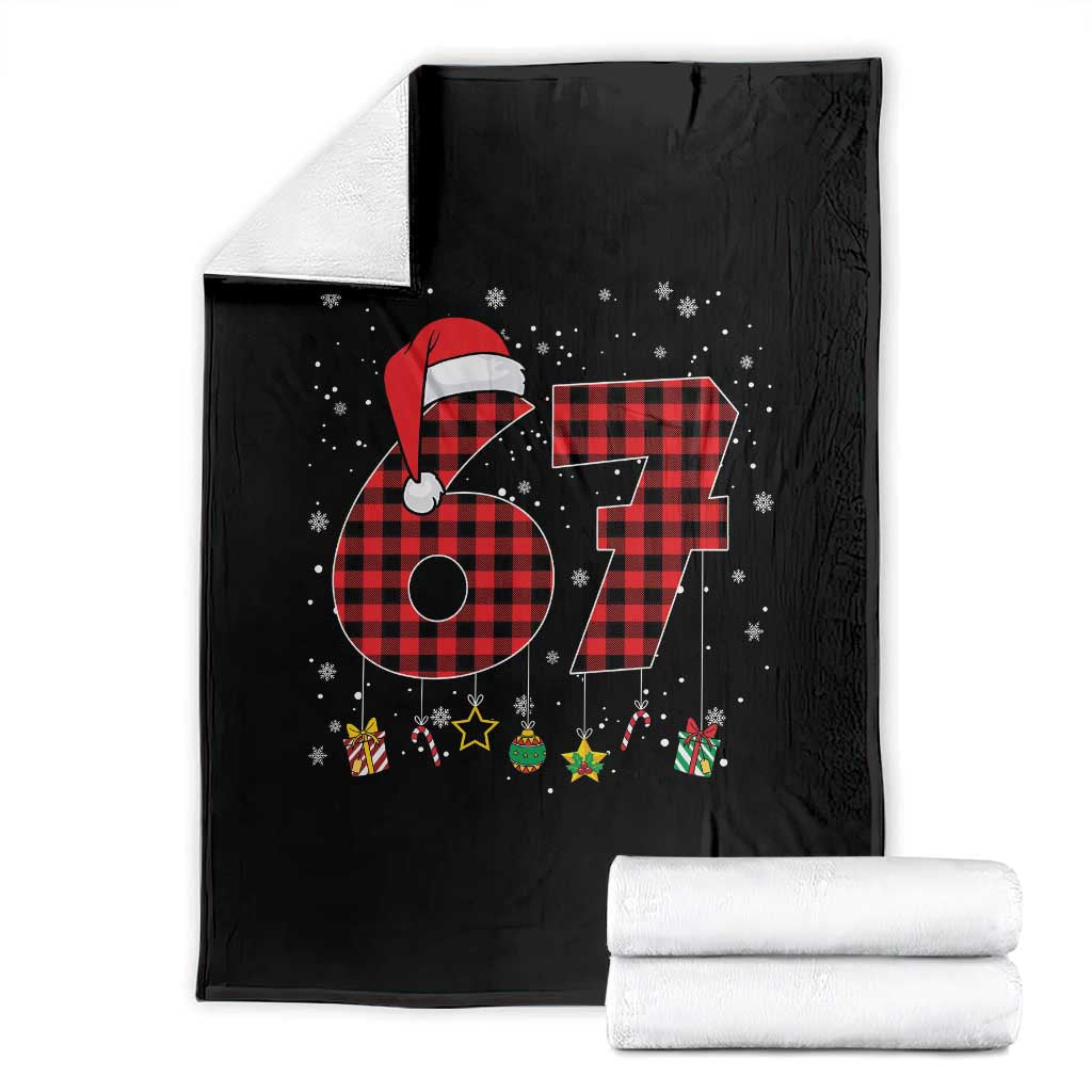 67 Christmas Throw Blanket Funny Six Seven 6 7 Meme Gen Alpha Slang - Wonder Print Shop