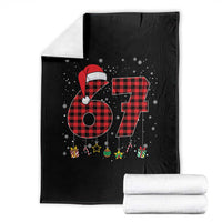 67 Christmas Throw Blanket Funny Six Seven 6 7 Meme Gen Alpha Slang - Wonder Print Shop