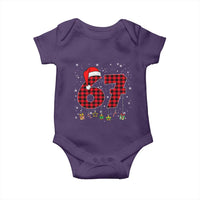 67 Christmas Baby Onesie Funny Six Seven 6 7 Meme Gen Alpha Slang - Wonder Print Shop
