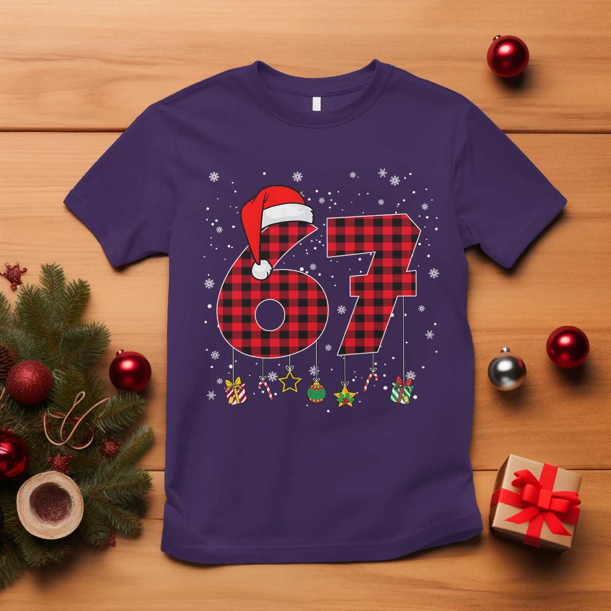67 Christmas T Shirt Funny Six Seven 6 7 Meme Gen Alpha Slang - Wonder Print Shop