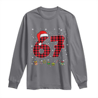 67 Christmas Long Sleeve Shirt Funny Six Seven 6 7 Meme Gen Alpha Slang - Wonder Print Shop