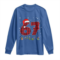 67 Christmas Long Sleeve Shirt Funny Six Seven 6 7 Meme Gen Alpha Slang - Wonder Print Shop
