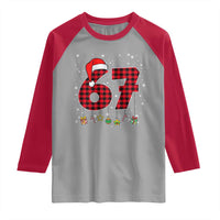 67 Christmas Raglan Shirt Funny Six Seven 6 7 Meme Gen Alpha Slang - Wonder Print Shop