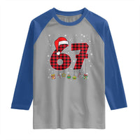 67 Christmas Raglan Shirt Funny Six Seven 6 7 Meme Gen Alpha Slang - Wonder Print Shop