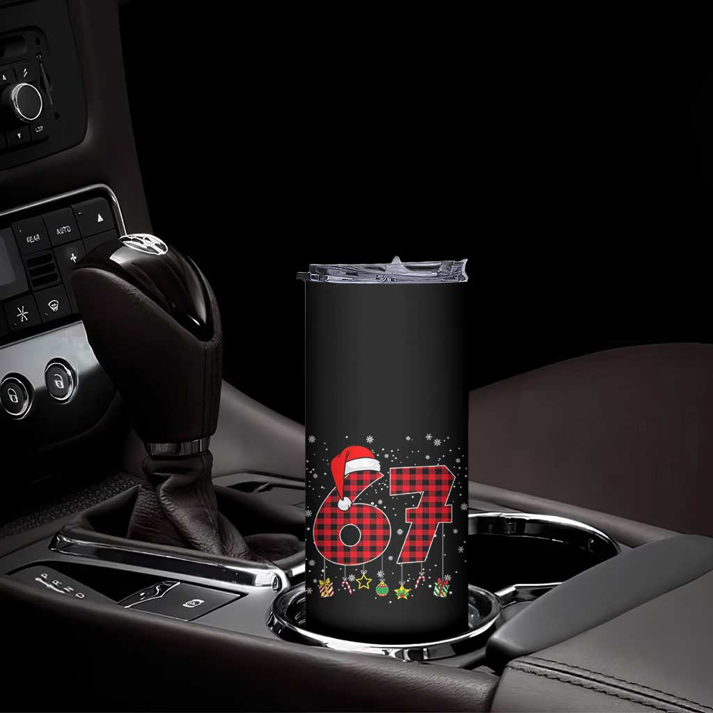 67 Christmas Skinny Tumbler Funny Six Seven 6 7 Meme Gen Alpha Slang - Wonder Print Shop