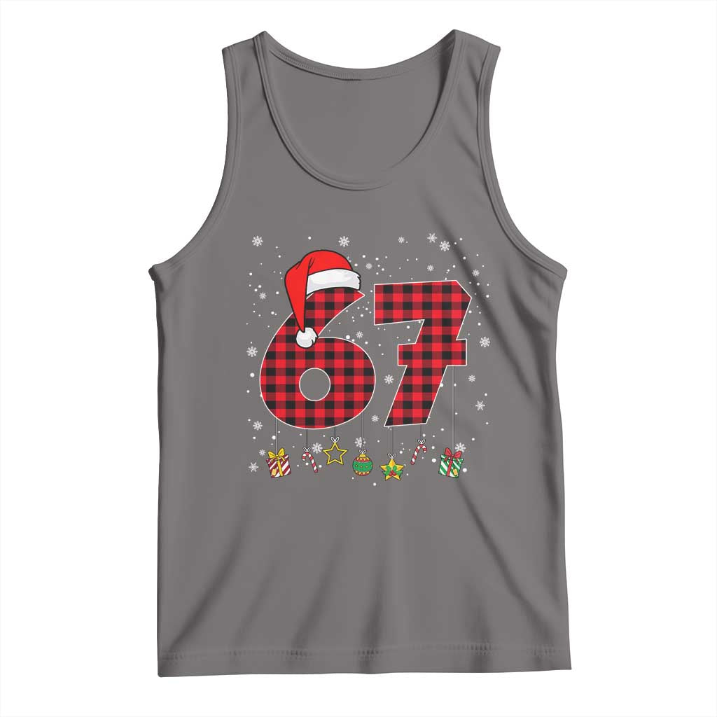 67 Christmas Tank Top Funny Six Seven 6 7 Meme Gen Alpha Slang - Wonder Print Shop