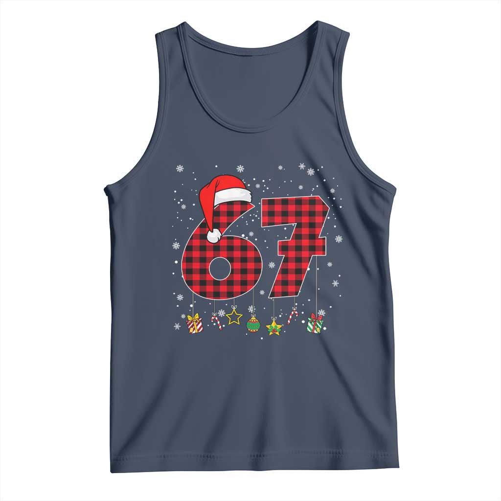 67 Christmas Tank Top Funny Six Seven 6 7 Meme Gen Alpha Slang - Wonder Print Shop