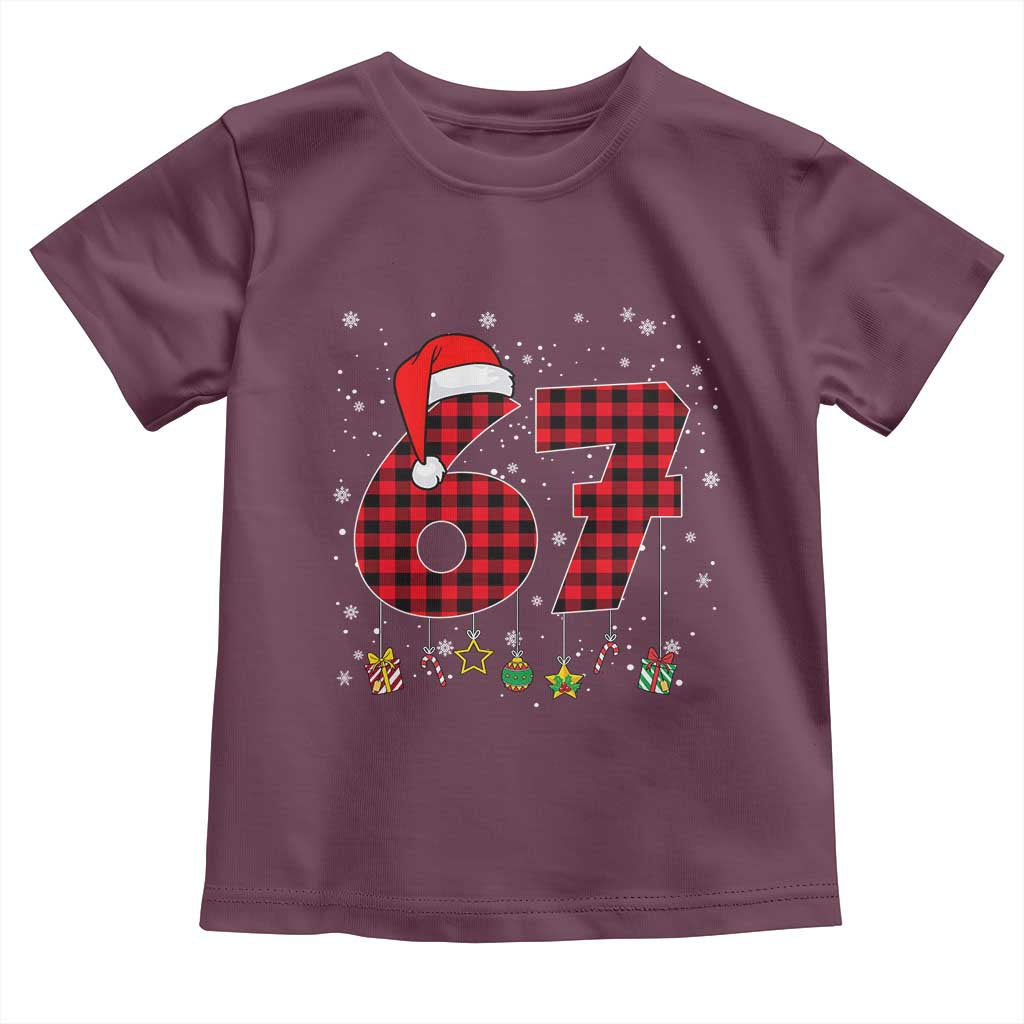 67 Christmas Toddler T Shirt Funny Six Seven 6 7 Meme Gen Alpha Slang - Wonder Print Shop