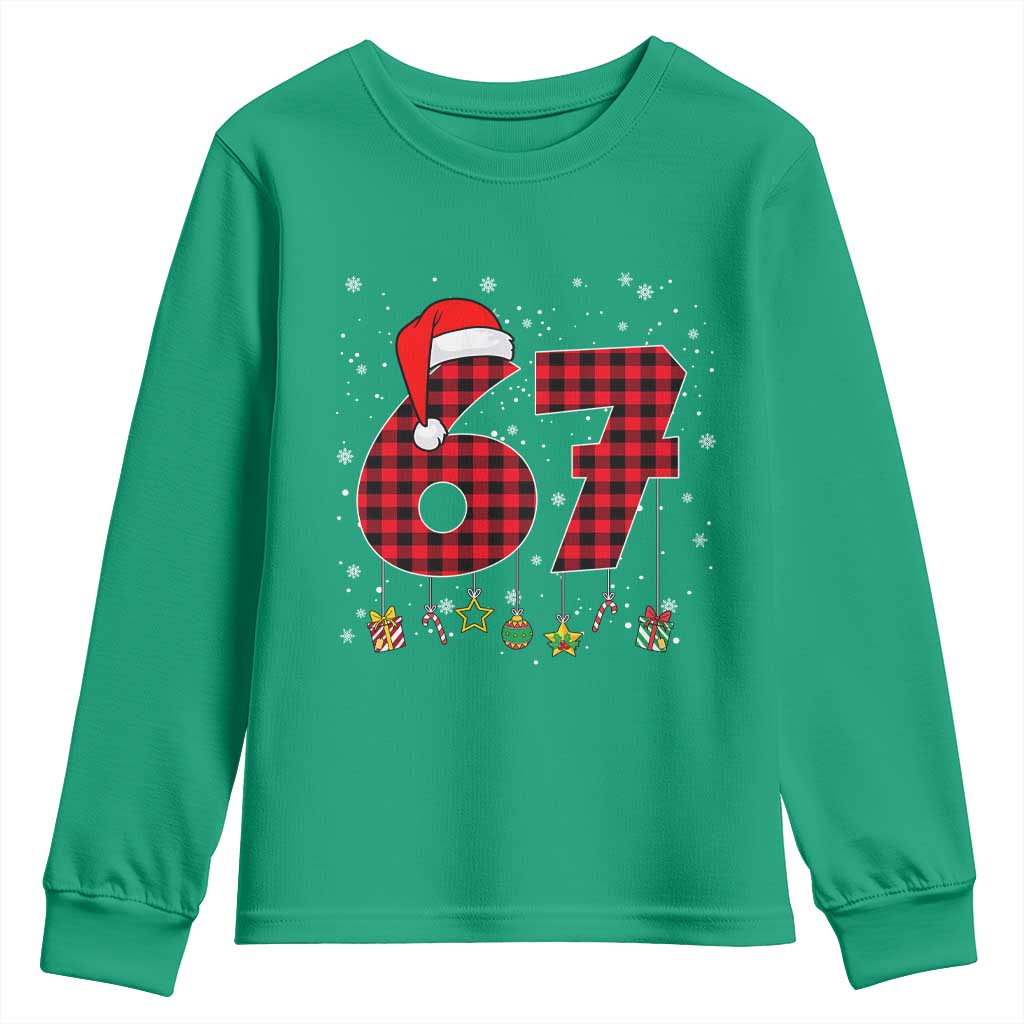 67 Christmas Youth Sweatshirt Funny Six Seven 6 7 Meme Gen Alpha Slang - Wonder Print Shop