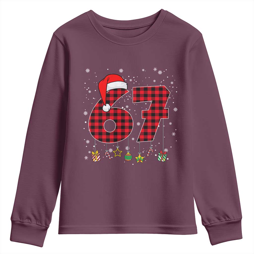 67 Christmas Youth Sweatshirt Funny Six Seven 6 7 Meme Gen Alpha Slang - Wonder Print Shop