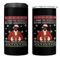 Funny Rapper Christmas 4 in 1 Can Cooler Tumbler Gangsta Twas the Nizzle Before Chrismizzle Ugly Xmas - Wonder Print Shop