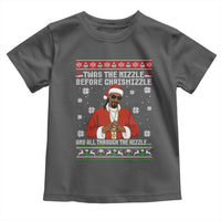 Funny Rapper Christmas Toddler T Shirt Gangsta Twas the Nizzle Before Chrismizzle Ugly Xmas - Wonder Print Shop