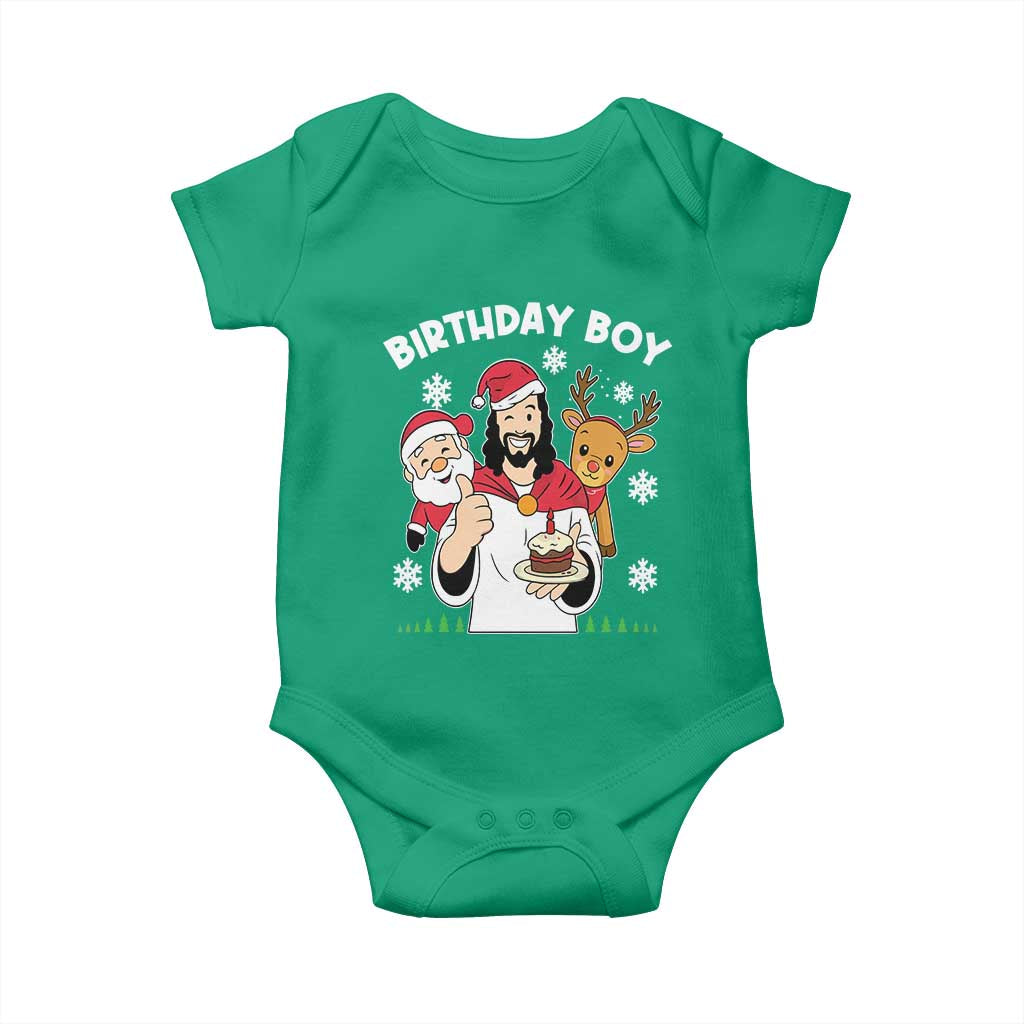 Birthday Boy Jesus Christmas Baby Onesie Christian Xmas - Wonder Print Shop