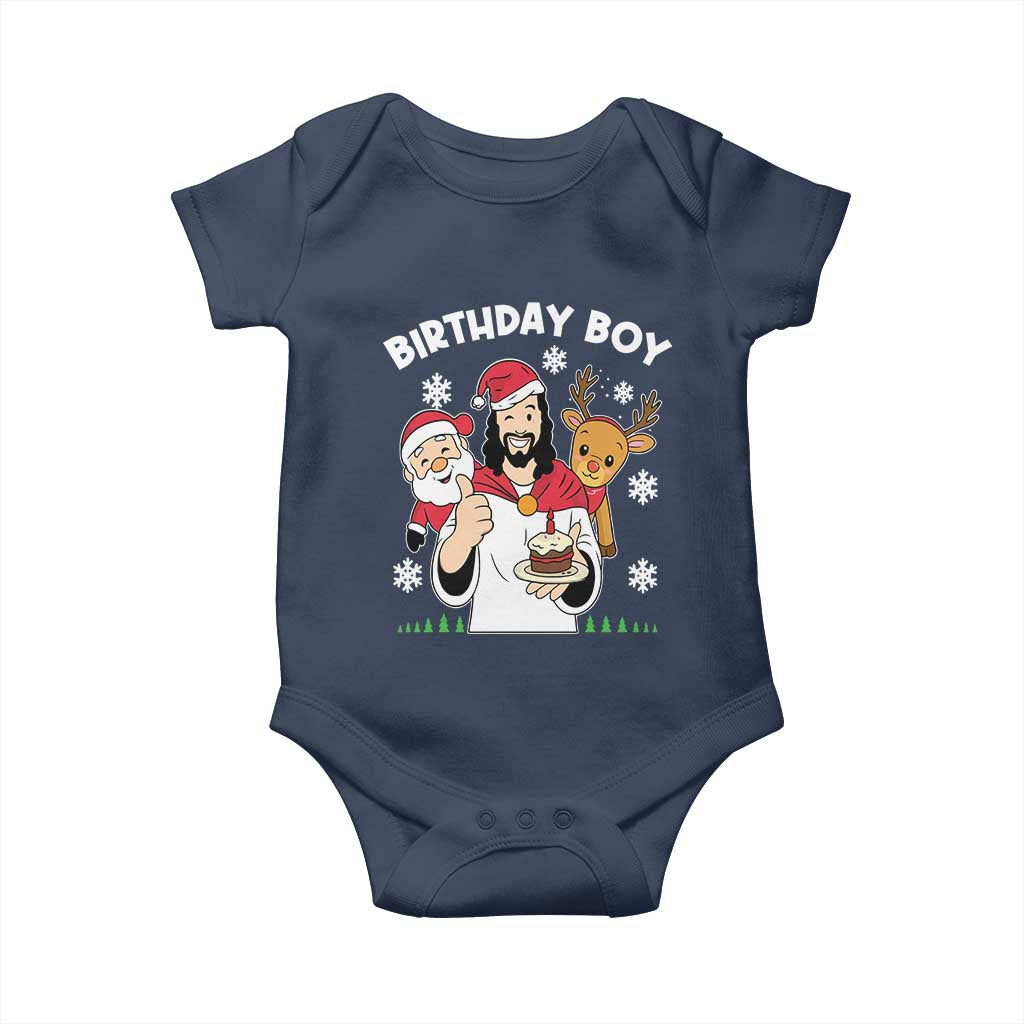 Birthday Boy Jesus Christmas Baby Onesie Christian Xmas - Wonder Print Shop