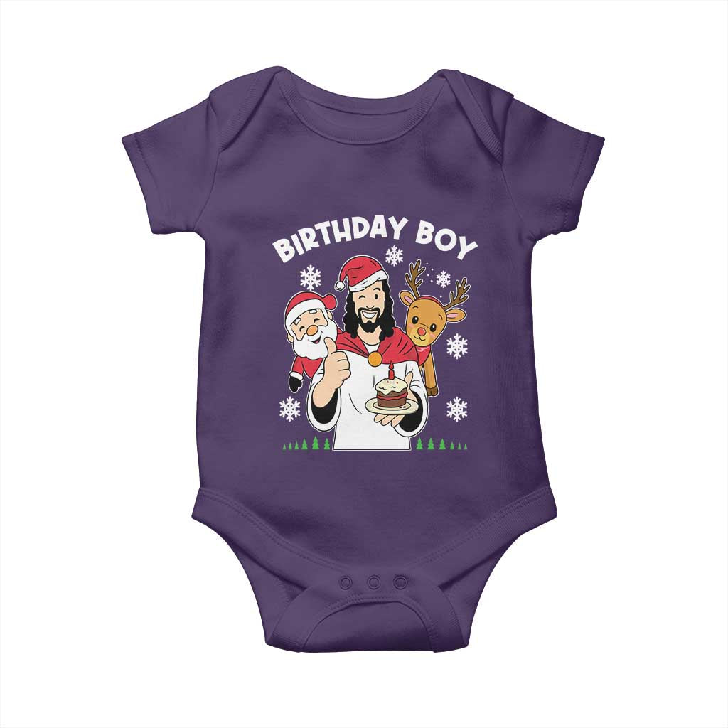 Birthday Boy Jesus Christmas Baby Onesie Christian Xmas - Wonder Print Shop