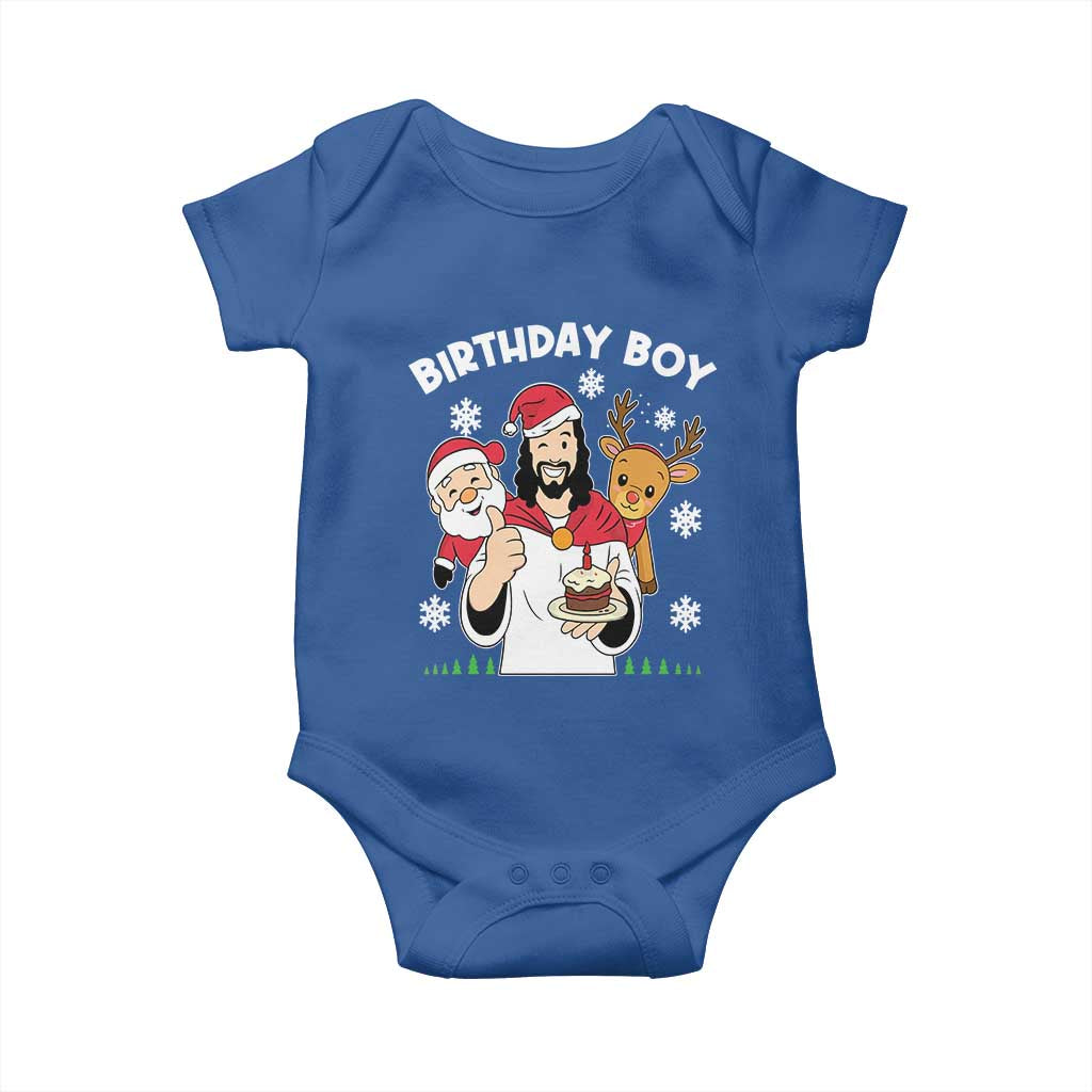Birthday Boy Jesus Christmas Baby Onesie Christian Xmas - Wonder Print Shop