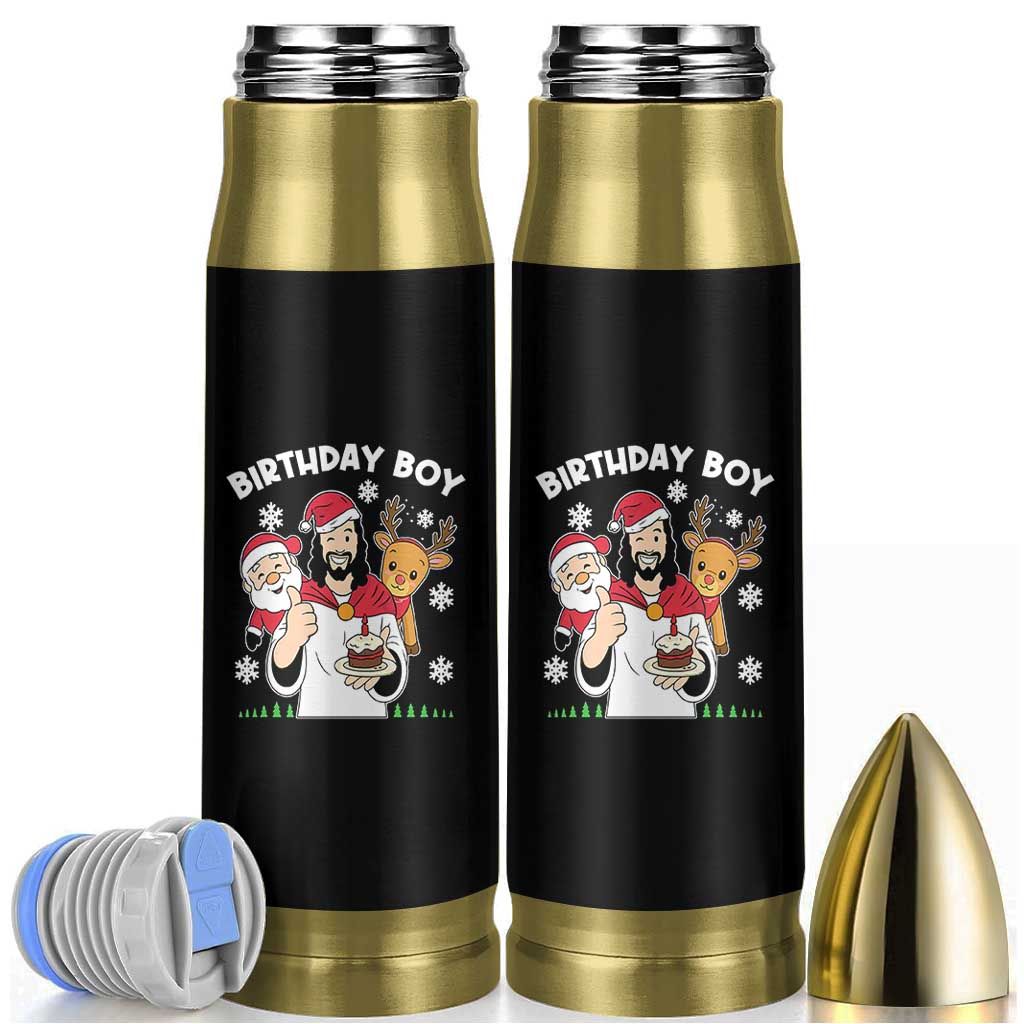 Birthday Boy Jesus Christmas Bullet Tumbler Christian Xmas - Wonder Print Shop