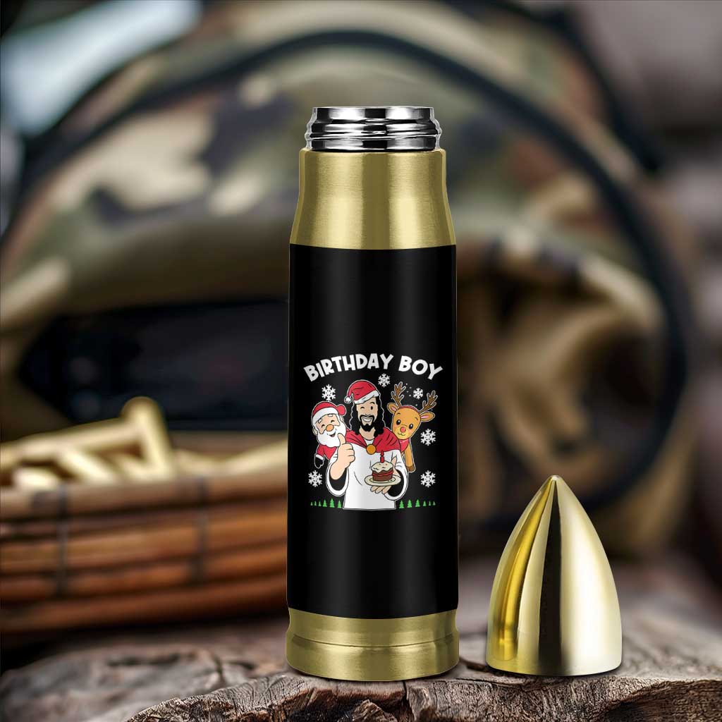 Birthday Boy Jesus Christmas Bullet Tumbler Christian Xmas - Wonder Print Shop