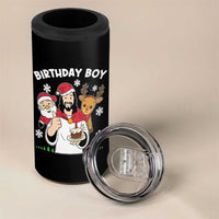 Birthday Boy Jesus Christmas 4 in 1 Can Cooler Tumbler Christian Xmas - Wonder Print Shop