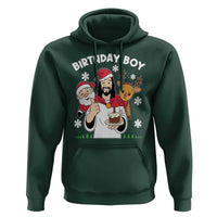 Birthday Boy Jesus Christmas Hoodie Christian Xmas - Wonder Print Shop
