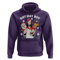 Birthday Boy Jesus Christmas Hoodie Christian Xmas - Wonder Print Shop