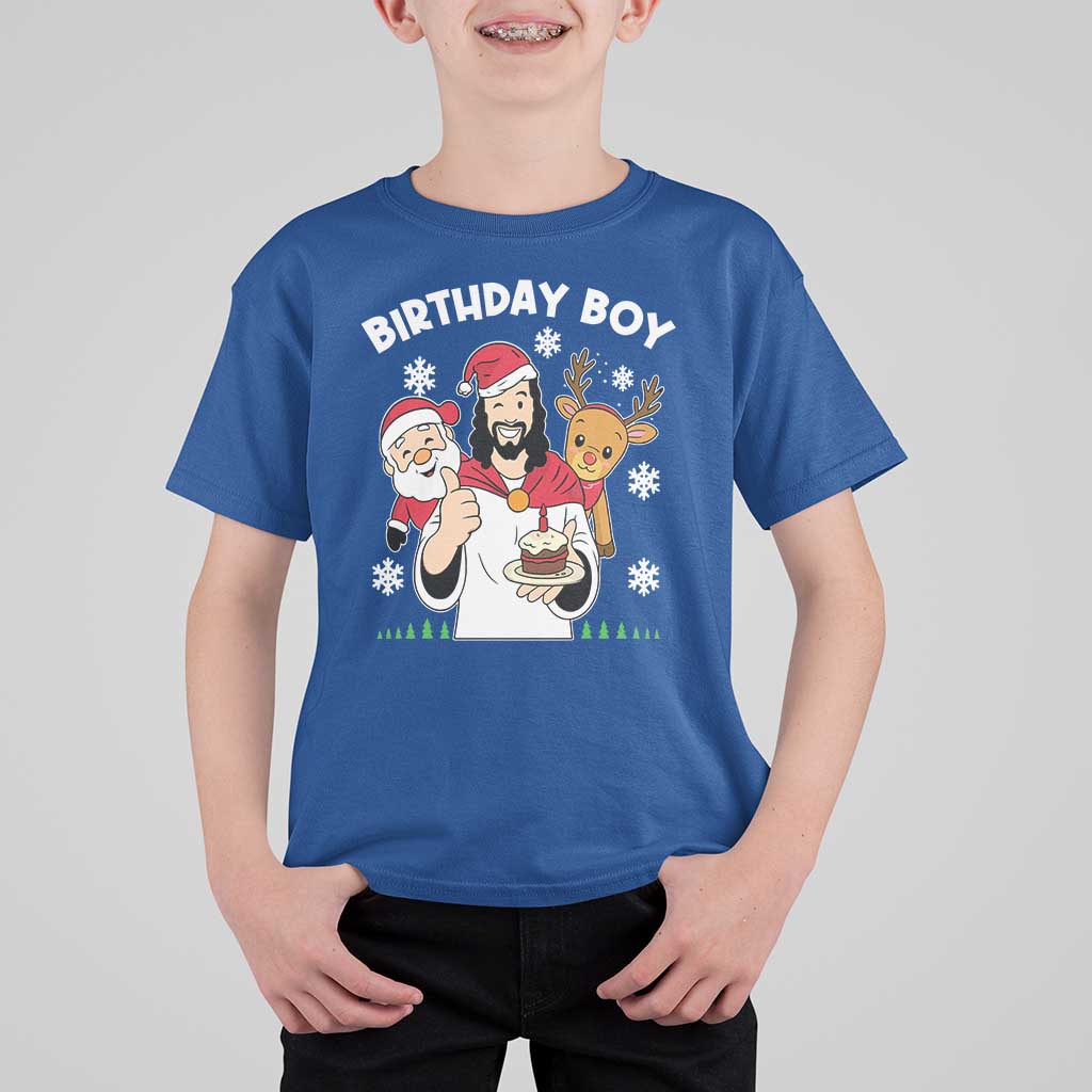 Birthday Boy Jesus Christmas T Shirt For Kid Christian Xmas - Wonder Print Shop
