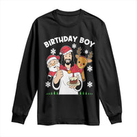 Birthday Boy Jesus Christmas Long Sleeve Shirt Christian Xmas - Wonder Print Shop