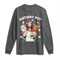 Birthday Boy Jesus Christmas Long Sleeve Shirt Christian Xmas - Wonder Print Shop