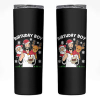 Birthday Boy Jesus Christmas Skinny Tumbler Christian Xmas - Wonder Print Shop