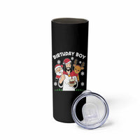 Birthday Boy Jesus Christmas Skinny Tumbler Christian Xmas - Wonder Print Shop