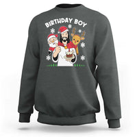 Birthday Boy Jesus Christmas Sweatshirt Christian Xmas - Wonder Print Shop